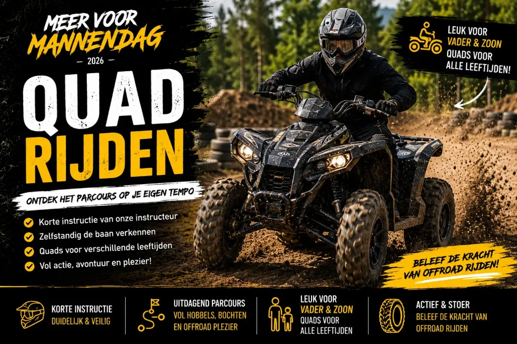 Meer voor Mannendag: Quad Ticket